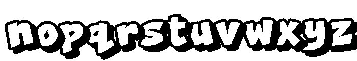 Metro Punch Shadow Shadow Font LOWERCASE