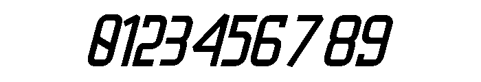 Metro Stackz Italic Font OTHER CHARS