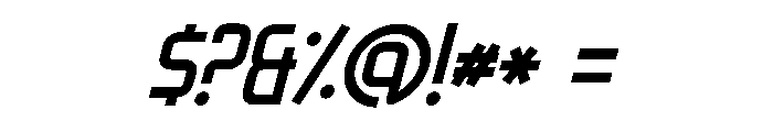 Metro Stackz Italic Font OTHER CHARS