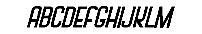Metro Stackz Italic Font UPPERCASE