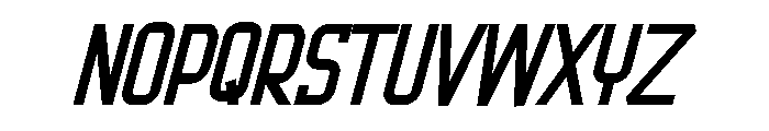 Metro Stackz Italic Font UPPERCASE