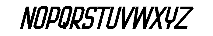 Metro Stackz Italic Font LOWERCASE