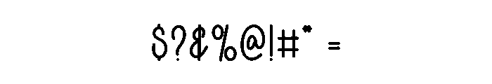 Metrolog Font OTHER CHARS