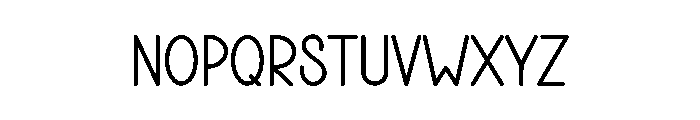 Metrolog Font LOWERCASE