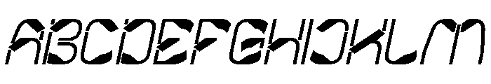Metropolis Music Bold Italic Font UPPERCASE