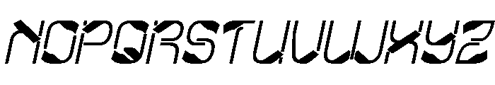Metropolis Music Bold Italic Font UPPERCASE