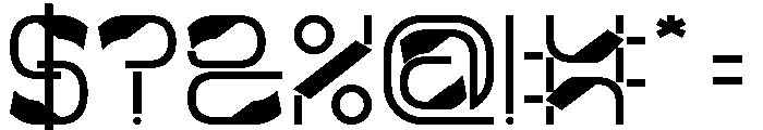 Metropolis Music Bold Font OTHER CHARS