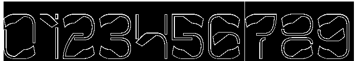 Metropolis Music-Hollow-Inverse Font OTHER CHARS