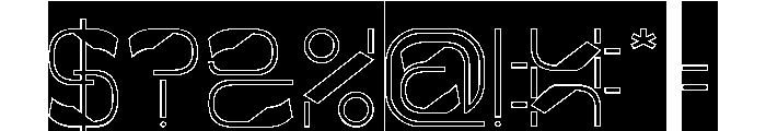 Metropolis Music-Hollow-Inverse Font OTHER CHARS