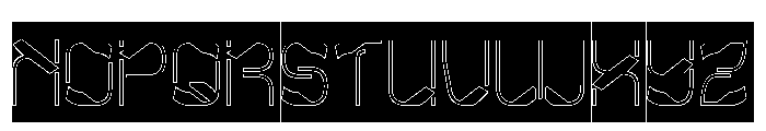 Metropolis Music-Hollow-Inverse Font UPPERCASE