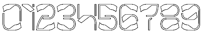 Metropolis Music-Hollow Font OTHER CHARS