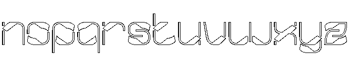 Metropolis Music-Hollow Font LOWERCASE