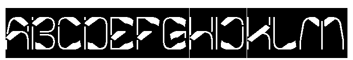 Metropolis Music-Inverse Font UPPERCASE