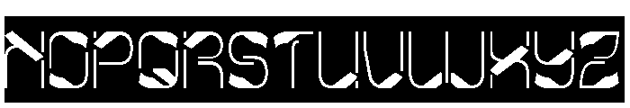 Metropolis Music-Inverse Font UPPERCASE