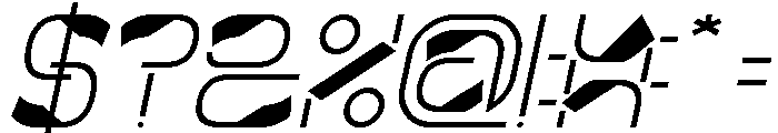 Metropolis Music Italic Font OTHER CHARS