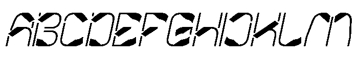 Metropolis Music Italic Font UPPERCASE