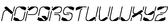 Metropolis Music Italic Font UPPERCASE