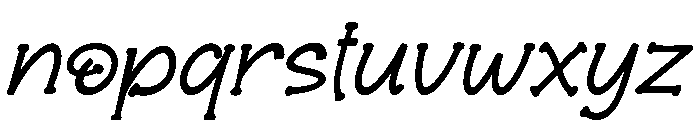 Metropolis Wave Font LOWERCASE