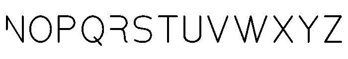 Metropolitan Regular Font UPPERCASE