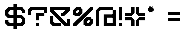 Mexatron Font OTHER CHARS