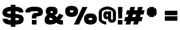 Mexron Regular Font OTHER CHARS