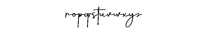 Meylin Font LOWERCASE