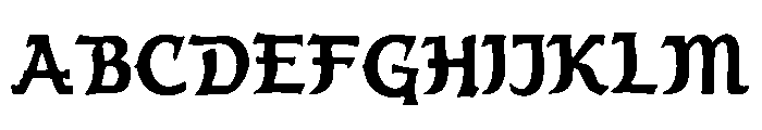 medieval_blackletter Font UPPERCASE