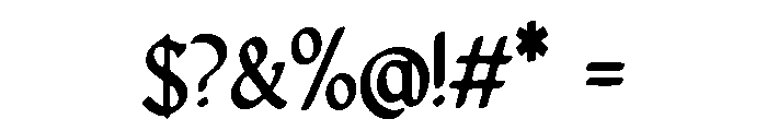 medieval_goth Font OTHER CHARS