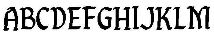medieval_goth Font UPPERCASE