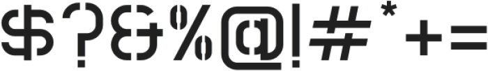 MECHACORE STNCL Expanded otf (400) Font OTHER CHARS