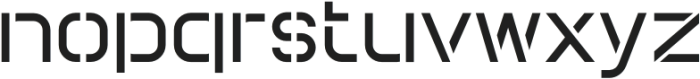 MECHACORE STNCL Expanded otf (400) Font LOWERCASE