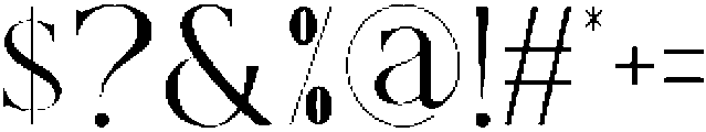 MEFONS Regular otf (400) Font OTHER CHARS