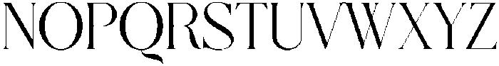 MEFONS Regular otf (400) Font UPPERCASE