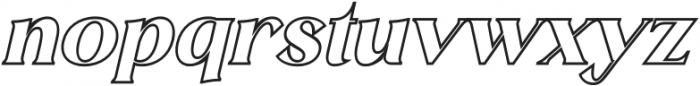 MELISA OUTLINE Italic otf (400) Font LOWERCASE