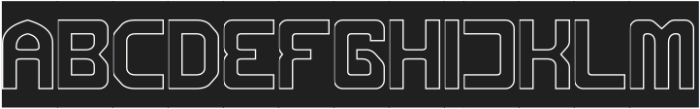 METROPOLIS-Hollow-inverse otf (400) Font UPPERCASE