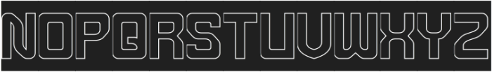 METROPOLIS-Hollow-inverse otf (400) Font UPPERCASE