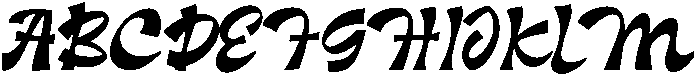 Meadow Regular otf (400) Font UPPERCASE