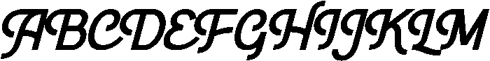 Meadow Regular otf (400) Font UPPERCASE