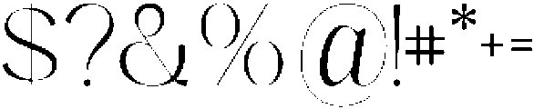 Meagin otf (400) Font OTHER CHARS