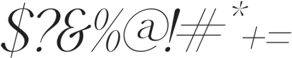 Meaglone Italic otf (400) Font OTHER CHARS