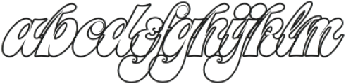 Meastro Script Outline otf (400) Font LOWERCASE