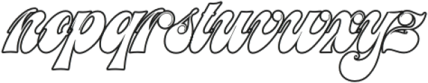 Meastro Script Outline otf (400) Font LOWERCASE