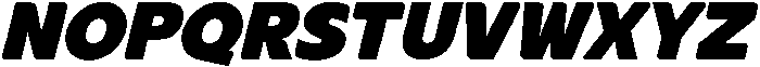 Meaty Bliss Italic otf (400) Font UPPERCASE