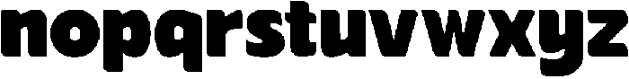 Meaty Bliss otf (400) Font LOWERCASE