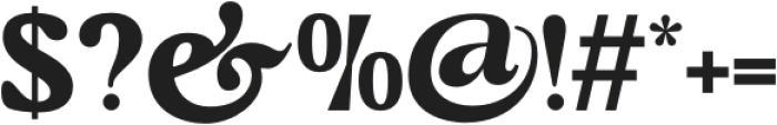 Meaty Nineties Bold otf (700) Font OTHER CHARS