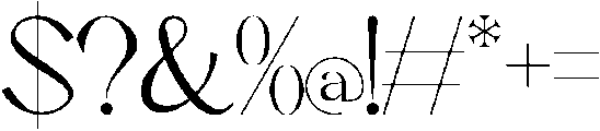 Mebilack otf (400) Font OTHER CHARS