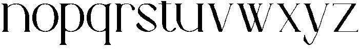 Mebilack otf (400) Font LOWERCASE