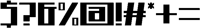 Mechanic Regular otf (400) Font OTHER CHARS