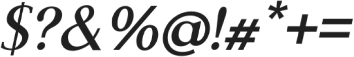 Mechanized Medium Italic otf (500) Font OTHER CHARS