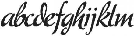 Mecheria Regular otf (400) Font LOWERCASE